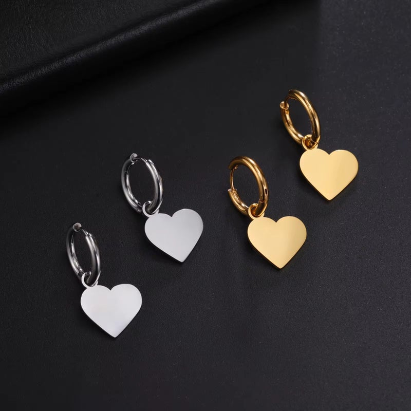 Best-Selling Fashionable Stainless Steel Love Sunflower Petals Cloud Maple Leaf Five-Pointed Star Female Earrings - Image 3